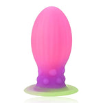 Anal Plug Silicone Anal Sex Anal Plug Anal Massage Plug With Strong Suction Cup Luminous Anal Plug For Male And Female Couples (L)
