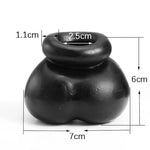 Bull Bag Ball Stretcher Snug,Scrotum Silicone Ballstretcher Ballsack,Testicle Bondage,Sex Toys for Men / (Black)