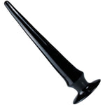 Super Long Anal Plug Dildo,Flexible Liquid Silicone Butt Plug Vaginal Prostate Massage Stimulation Butt Plug Dildo With Strong Suction Cup Dildo Dilator Anal Dildo For Men Women(Black)