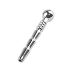 Ribbed Urethral Sound Beads Hollow Urethral Penis Plug Tube With Cum Thru Hole Stainless Steel Urinary Dilator Urethra Masturbation Rod