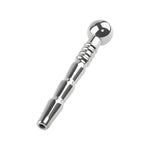 Man Male Beaded Dual Ribbed Urethral Sound Catheter Plug Hollow Cum Through Hole Tube Penis Cock Sex Toy Stainless Steel Urethra Dilator Urethra Masturbation Rod Expansion