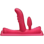 Love Botz 50X Saddle Pro Sex Machine With 4 Silicone Dildo Attachments, Vibrating Thrusting Dildo Mount For Men, Women, & Couples, Powerful & Durable Adult Toys, Easy To Use, 5 Piece Set, Black