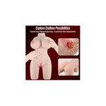 Sex Doll Male Masturbator 6.6Lb With Lifelike Torso Boobs Vagina & Anal Pocket Pussy With Built-In Spine Sex Dolls Breast Ass Male Sex Toy For Men Masturbation