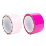 2 Rolls Restraint Bondage Tape Pleasure Tape Bed Restraints Leg Wrist Restraint Straps Adult Toys Bedroom Accessories For Couples Hot Pink And Pink