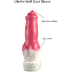 Wolf Penis Sleeve Enlarger, Animal Cock Sleeve Extender Male Length Girth Extension Delay Ejaculation Monster Knot Sheath Adult Sex Toy For Men Couples