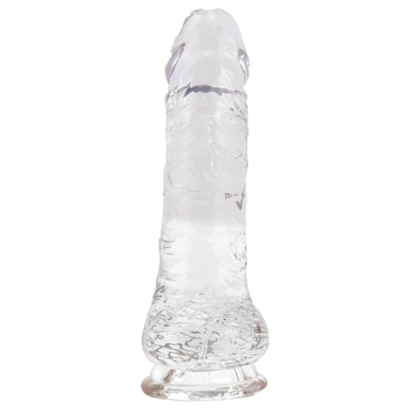 7.45 Inch Huge Dildo, Thick Cock Dildo With Suction Cup, Fat Fantasy Soft Dildo, Big Realistic Dildo For Women, Adult Anal Sex Toy For Women Men Gay-Free And Anal Play(Transparent)