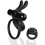 Remote Controlled Ohare Xl Vibrating Ring - Vibrating Cock Ring - Deep Vibrations - Penis Rings - Couple Sex Toys - Dick Rings For Mutual Pleasure - Black