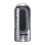 TENGA FLIP 0 (Zero) Gravity Black, Reusable, Manual, Flip-Open Mechanic, with Upgraded Internal Details, Thicker Elastomer for Strong Sensations, Male Masturbator Toy, Black