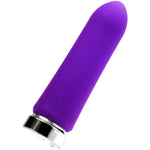 Bam Bullet Vibrator, Rechargeable Waterproof 10 Vibration Mode Adult Sex Toy, Purple