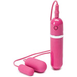 Bedtime Double Bullet Vibrator - Wired Remote Controlled Bullet Vibrator For Women - Mini Bullet Massager With 7 Vibration Patterns & 3 Speeds - Pink