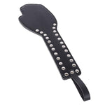 Leather Whip Flogger Spanking Rivets Black Hand Slap Paddle For Adults Bdsm Punishment Couples Bondage Props Sex Toys