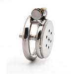 Chastity Cage For Men With Silicone Tube, Small Chastity Cage Chastity Devices Male Good Concealment, Penis Cage For Men Sm Sex Toys (Metal Tube,40Mm/1.57In)