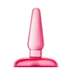 Blush B Yours 4" Eclipse Pleaser Butt Plug - Beginner Anal Trainer With Soft Tapered Tip - Slim Insertion Bum Plug, Body Safe Pvc Anchor Base - Adult Anal Sex Toy For Women, Men & Couples - (Pink)