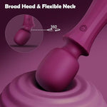 Vibrator Wand Kits Couple Sex Toys Penis Vibrator Male Masturbator (Purple)