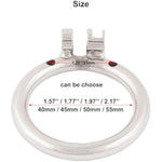 Stainless Chastity Device Base Ring Male Cock Cage Spares H040 (1.57 Inch / 40Mm)
