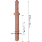 14.96 Inch Double Sided Dildo Huge Long Double Headed Dildos With Handle Realistic Flexible Double Ended Adult Sex Toy For Women