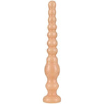 Super Long Anal Beads,Long Anal Beads Vaginal G-Spot Deep Stimulation Dildo Anus Masturbation Massage Butt Plug With Strong Suction Cup Anal Beads Butt Plugs Anal Plug For Women Men (Flesh)