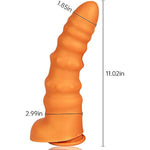 Ultral Soft Realistic Dildo G-Spot Penis Liquid Silicone Anal Plugs Thread Anal Beads Prostate Massager For Men Women (Xl)