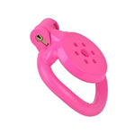 Flat Chastity Cage Male Chastity Devices Lock Design Metal Penis Cage Stainless Steel Cock Cage Bdsm Toys For Couples Sex (No Tube,Pink)