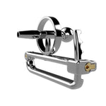 Stainless Steel Chastity Cage With Detachable Urethral Plug Adjustable Ring Secure Cock Cages Bondage Gear & Accessories For Men