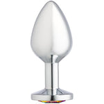 Gems Silver Chromed Anal Plug, Medium