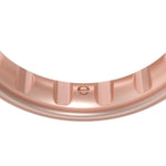 Elements Luxe Classic Thin Silicone Ring - Comfortable And Flexible Design - 4.3Mm Wide, 1.75Mm Thick - Dusty Rose Gold - Size 4