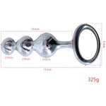 Stainless Steel Anal Plug Butt Plug Anal Toys Anal Beads With 3 Beads Prostate Massager Adult Toys Sex Toys For Men Women And Couples