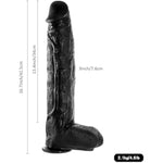 3" Diameter Huge Thick Dildo, 16.7Inch Long Realistic Giant Dildo With Strong Suction Cup, G-Spot Massive Big Butt Plug Fake Penis, Adult Sex Toys For Woman Men Gay Couple Anal Play