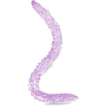 15.35 Inch Double-Ended Dildos,Realistic Flexible Crystal G Spot Dildo With Particles Double Sided Dildos Sex Toys For Women,Men,Purple