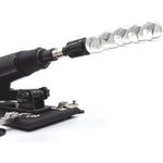 Glass Anal Dildo With 3Xlr Adapter For Sex Machine Glass Anal Beads Crystal Butt Plug Anal Toys Pleasure Wand For For Couple Lover(S)