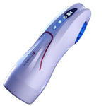4-in-1 Automatic Male Masturbators Cup with 9 Vibration Frequencies and 9 Thrusting Modes, Heating Function, LCD Control, Medical Grade Silicone Material, White Color