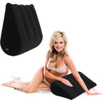 Sex Toys Adult Toys Triangle Inflatable Ramp Back Cushion Erotic Furniture Couples Toys Positioning Deeper Positions Support For Men And Women Couples?Portable Inflatable Sex Pillow,Color Black-Blue?