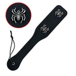 Spanking Paddle For Sex Adult Play,Leather Spider Premium Slapper Sex Paddle,Black Flirt Toy For Sm Bondage Game,Dark Gothic Lightweight Sturdy And Durable Bdsm Adult Sex Toys For Couple/Women/Gay