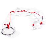 Anal Beads Stainless Steel Vaginal Beads With Safe Pull Ring,Masturbation Sex Toy For Men And Women,Fetish Bdsm Kit (Sphere Diameter: 1 Inch, Glass)