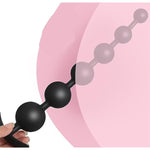 Silicone Multi-Level Pull Bead Anal Plug Anchor Handle Anal Plug Massager