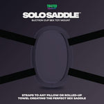 Solo Saddle Suction Cup Dildo Mount To Strap On A Pillow, Adult Sex Toys Holder And Adjustable Harness Hands-Free Couples Toy Self Pegging Chair Women (Black)