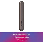 Chroma Whisper-Quiet Vibrator, 5 Vibration Modes & 5 Intensity Levels, For Women, Men & Couples, Includes Usb Charging Cord, & Bath-Friendly, Safe Non-Porous Aluminum, Space Grey