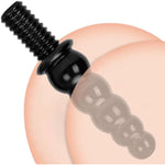 Anal Bead Dildo Butt Plug - 10.6 Inch Anal Dildo With 5 Gradual Large Beads, Thick Huge Anal Plug With Handle, Soft Flexible Double Ended Dildo Sex Toy For Men Women