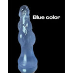Knotted Dildo | Advanced Knots Dildo, Multiple Knots, Fantasy, Dog Dildo, Wolf, Animal, K9 Dildo, Sex Toys, Adult Toys, Bdsm, Anal Dildo, Giant Tick Big Monster Alien, Firm, G Spot Dildo (Blue Color)