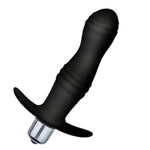Silicone Anal Plug with 10 Vibration Modes and Graduated Design for Men and Women