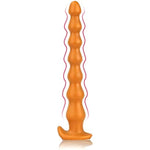 Super Long Anal Beads, Ultra Soft Liquid Silicone Anal Plug Flexible Butt Plug Prostate Massage Anal Sex Toys For Men Women Couples (M)