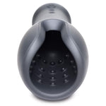 10X Vibrating Silicone Stroker, Black, (Ag741)