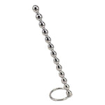 Elite 5.87 Inch Stainless Solid Urethral Sounding Penis Plug, 8.8Mm Bead