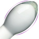 Glass Butt Plug Crystal Tapered Head Anal Plug For Anal Training Stimulation And Expansion Long Neck Mushroom Shaped Adult Sex Toys For Men Women Couples (S)