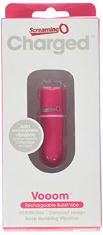 Charged Vooom Rechargeable Bullet Vibe, Pink,1 Count,SCVCHGBULPK