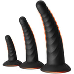 Anal Plug Pack Of 3 Anal Toys, Silicone Adult Sex Anal Trainer Butt Plug For Beginners Advanced Players Anal Training Sets With Flared Suction Base Prostate Massager For Men, Women & Couple (Black)