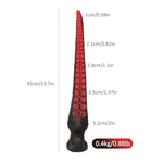 13.7In Long Butt Plug,Long Tentacle Dildo Silicone With T-Base,Long Skinny Dildo Anal Toys For Women Men Gay