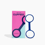 Navy Flexible Silicone Soft Handcuffs for Adults - One Size Fits Most