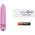 Travel Vibrating Bullet, Massage Stick, Body-Safe Silicone, Waterproof, Personal Massager, Whisper-Quiet Motor, Pink