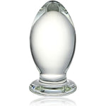 Glass Anal Plug Bomb Butt Plug Trainer G-Spot Prostate Massage Sex Toy For Men Women Vaginal Anal Play (M)